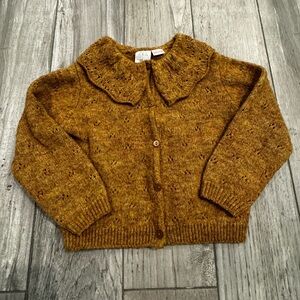 Zara Golden Knit Cardigan size 4-5